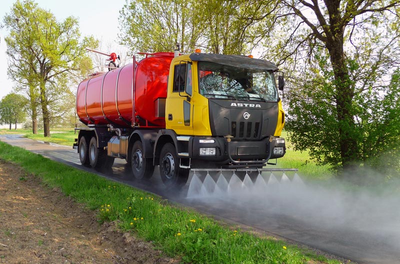 Cisterna trasporto acqua per lavaggio strade